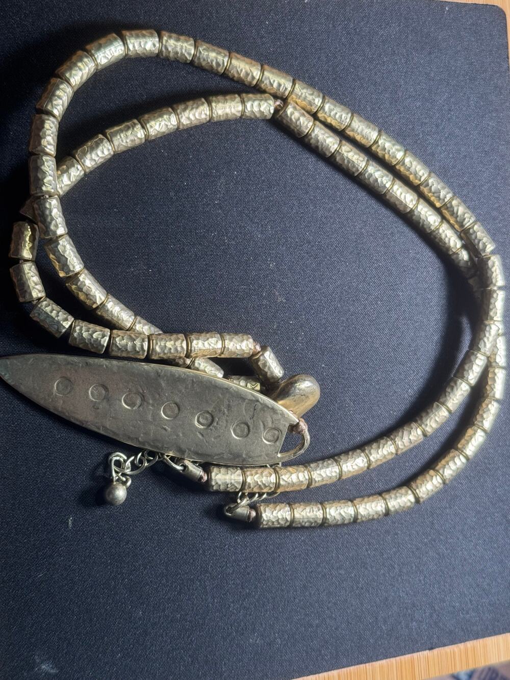 Chico's Brushed Gold Tone 30in Necklace